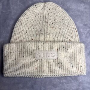 Aeropostale Cream Knit Beanie